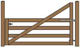 10' Wide Single Cape Cod Gate Plans