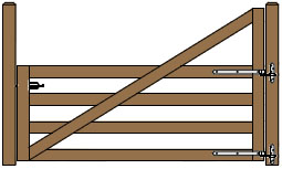 10' Wide Single Cape Cod Gate Plans