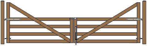 20'W Double Cape Cod Gate Plans