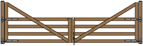 20'W Double Cape Cod Gate Plans