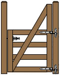 4' Wide Single Cape Cod Gate Plans