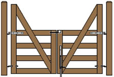 8' Wide Double Cape Cod Gate Plans