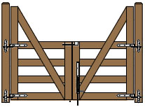 8' Wide Double Cape Cod Gate Plans