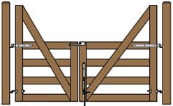 4'W & 5'W Double Cape Cod Gate Plans