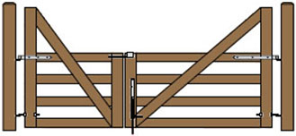 4'W & 6'W Double Cape Cod Gate Plans