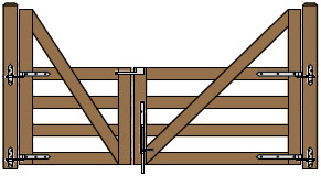 4'W & 6'W Double Cape Cod Gate Plans