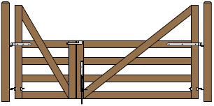 4'W & 8'W Double Cape Cod Gate Plans