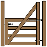 5' Wide Single Cape Cod Gate Plans