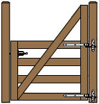 5' Wide Single Cape Cod Gate Plans