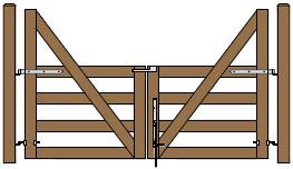 10'W Double Cape Cod Gate Plans