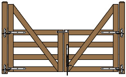 10'W Double Cape Cod Gate Plans