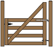 6' Wide Single Cape Cod Gate Plans