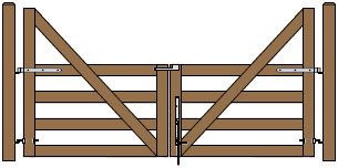 12'W Double Cape Cod Gate Plans