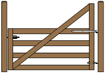 8' Wide Single Cape Cod Gate Plans