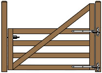 8' Wide Single Cape Cod Gate Plans