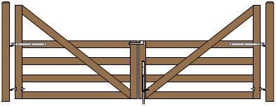 16'W Double Cape Cod Gate Plans