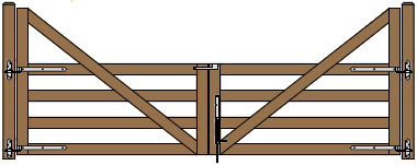 16'W Double Cape Cod Gate Plans