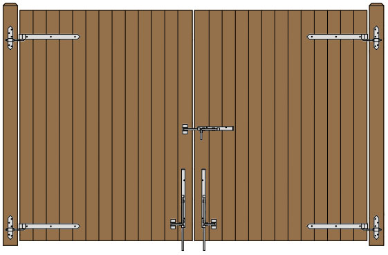 12'W Double Dumpster Gate Plans