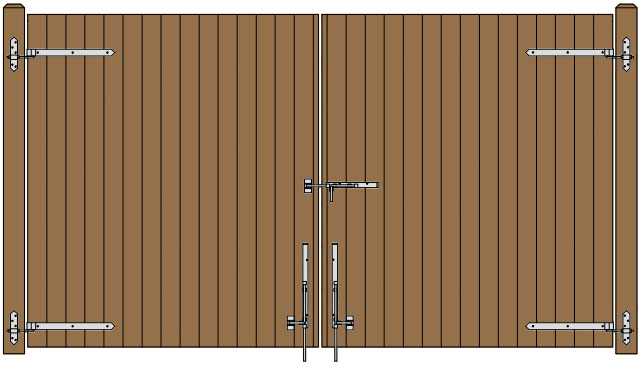 14'W Double Dumpster Gate Plans