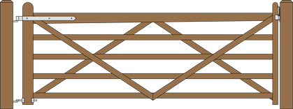 Double V 10 ft Single Gates CE