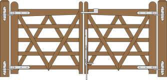 Double V 4 ft & 4 ft Double Gates RE