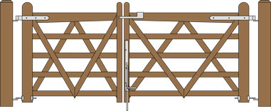 Double V 4 ft & 5 ft Double Gates CE