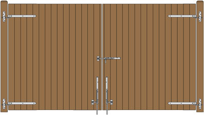 Dumpster Enclosure Gate