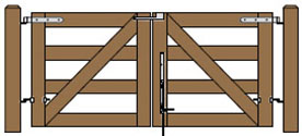 8' Wide Double Maine Board Gate Plans