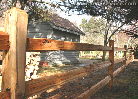 Western Red Cedar Split Rail