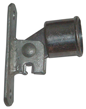Wall mounted Latch flat plate chain-link post adapter for square post Or Wall 