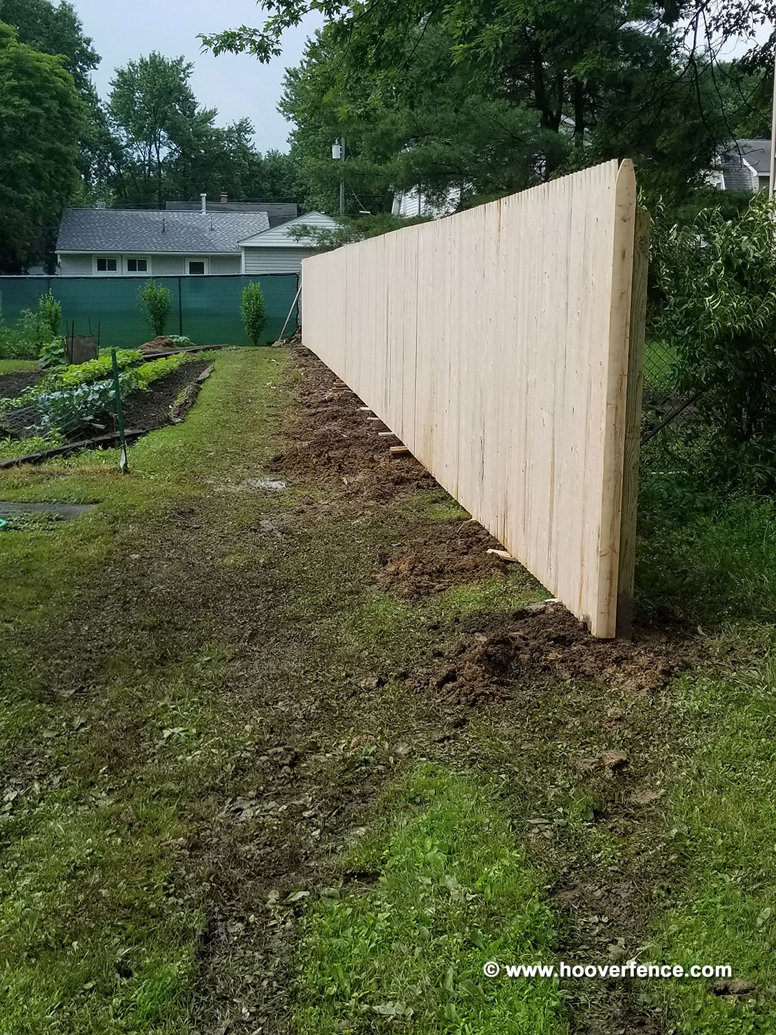 Hoover Fence Co Install - 6' High Spruce Stockade Privacy Fence Panels - Warren, Ohio - 2018