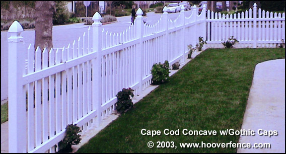 Cape Cod Concave Fence