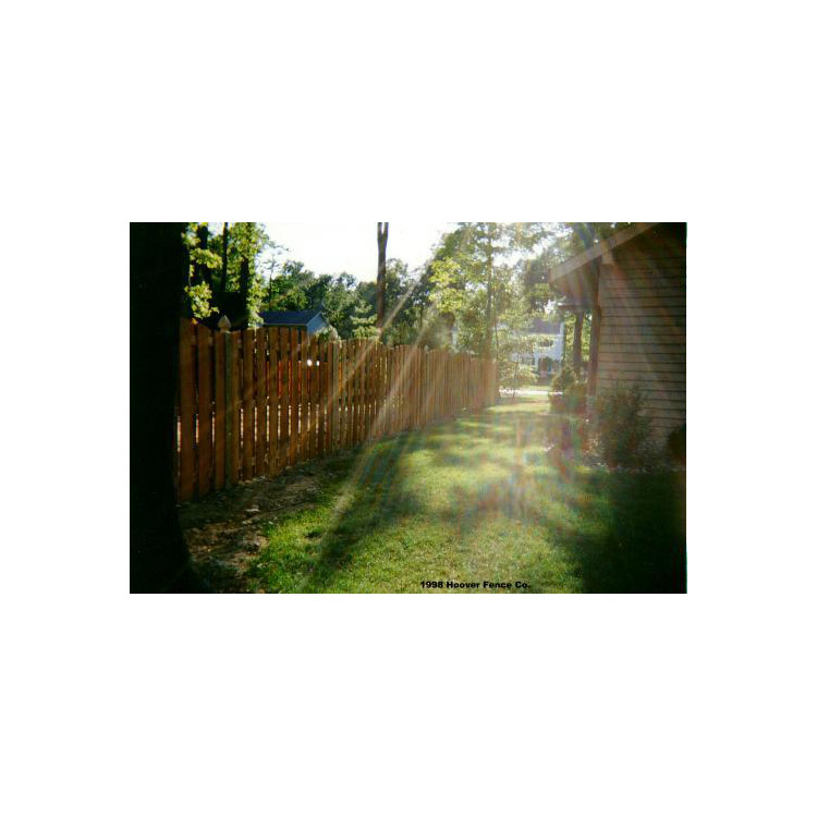 Concave Shadowbox Fence - Cedar