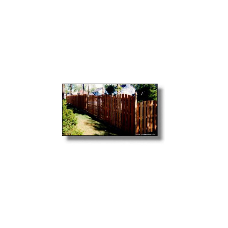 Concave Shadowbox Fence - Cedar