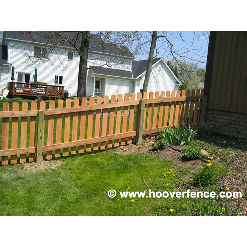 Spaced Dog Ear Wood Fence Panels Cedar Hoover Fence Co.