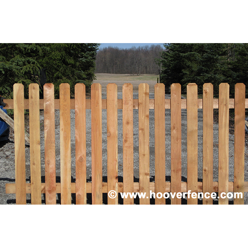 Spaced Dog Ear Fence - Cedar