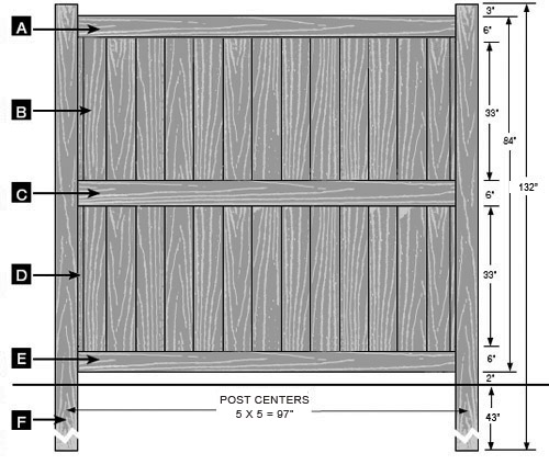 Galveston CertaGrain Style - 7' high specifications