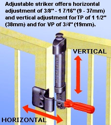 MagnaLatch Vertical Pull - Adjustability