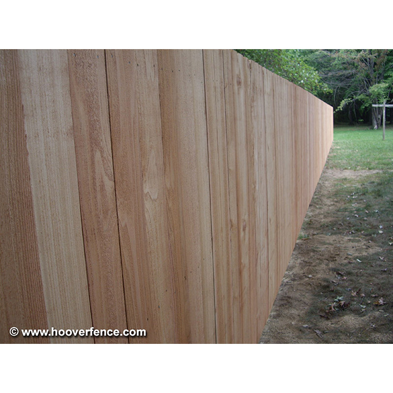 Solid Dog Ear Wood Fence Panels Straight Top Cedar Hoover Fence Co.