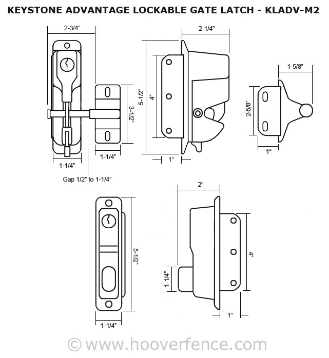 Nationwide Industries Keystone Advantage Metal TwoSided Lockable Gate