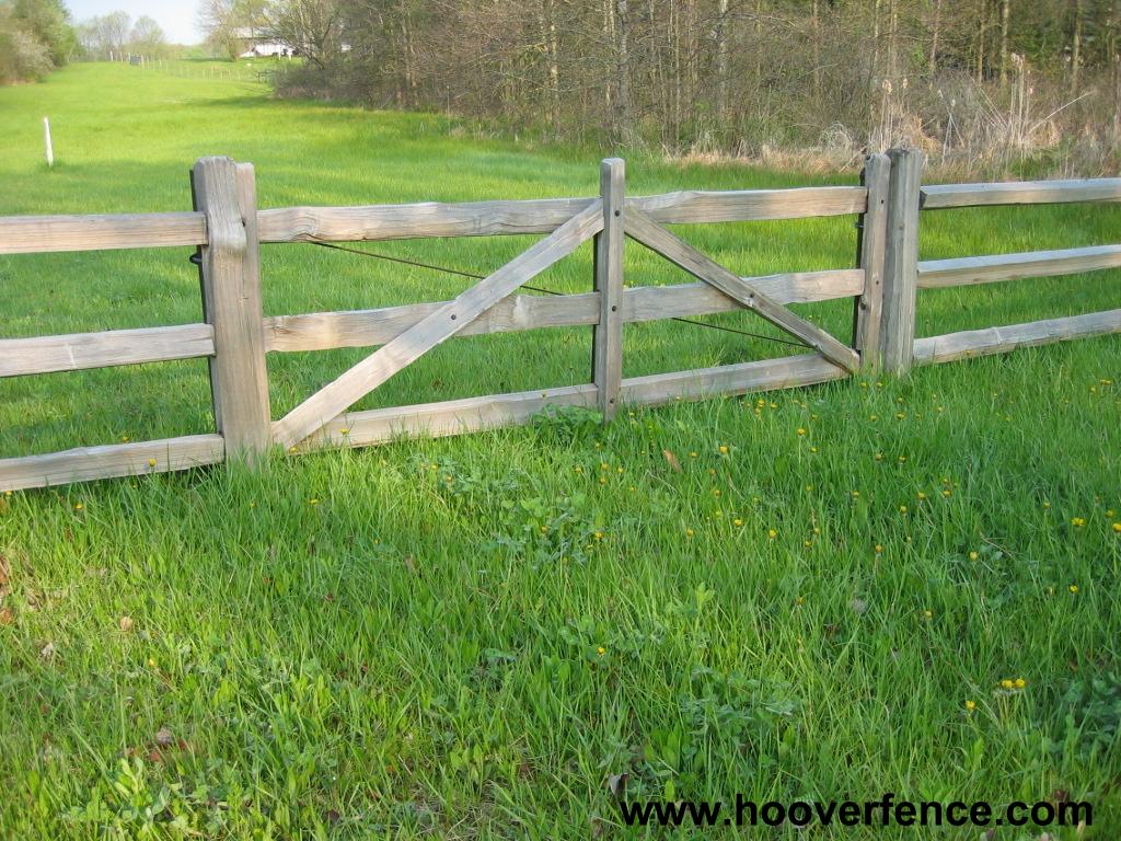 Hoover Fence Wood Split Rail Gates - Western Red Cedar W/ Steel Frames |  Hoover Fence Co.