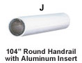 Round Vinyl Secondary Handrail - Part J