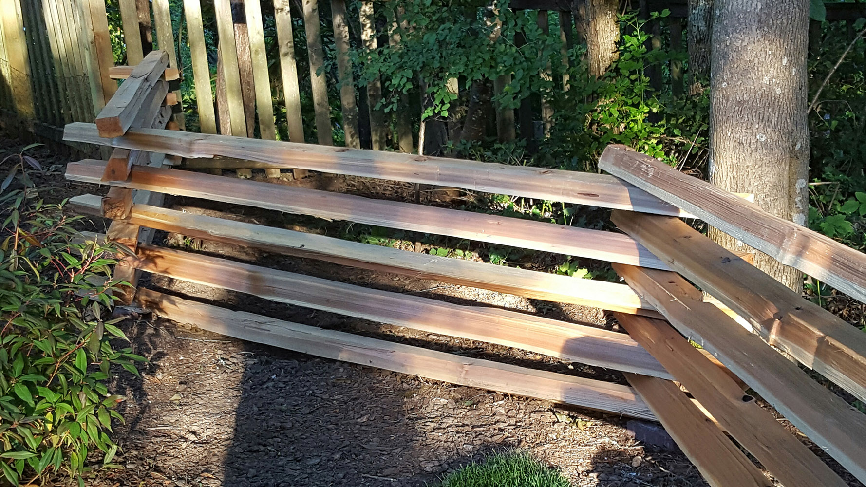 Cedar Stack Rails Unscarfed Hoover Fence Co.