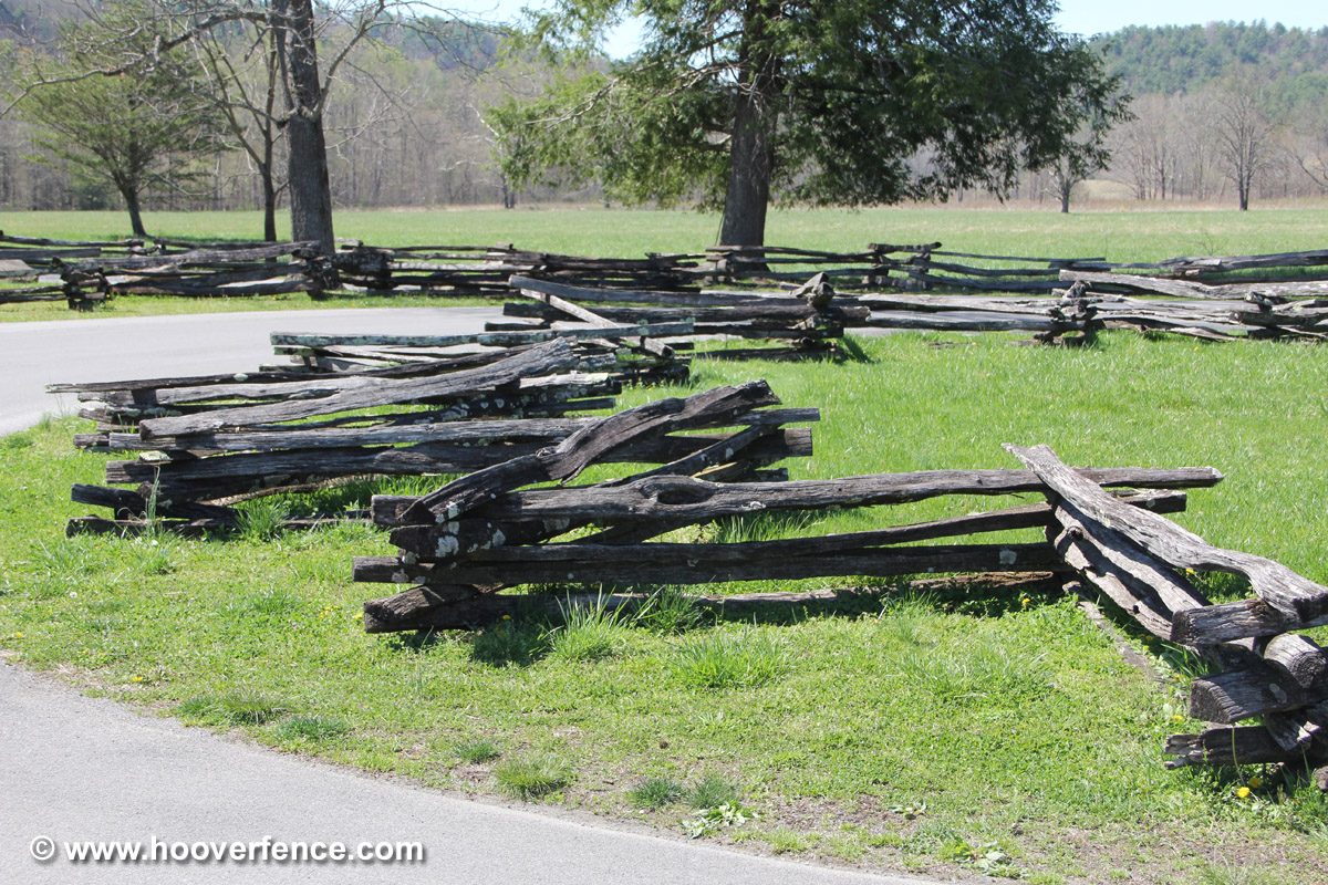 Western Red Cedar Stack Rail Fence