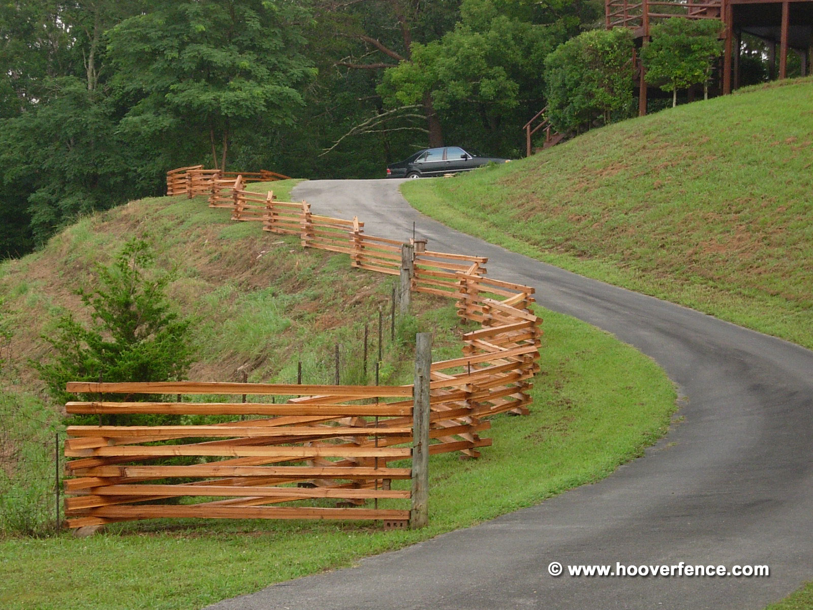 Cedar Stack Rails Unscarfed Hoover Fence Co Western Red Cedar Stack Rail Fence