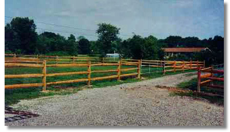 West Virginia Lap Rail Fence