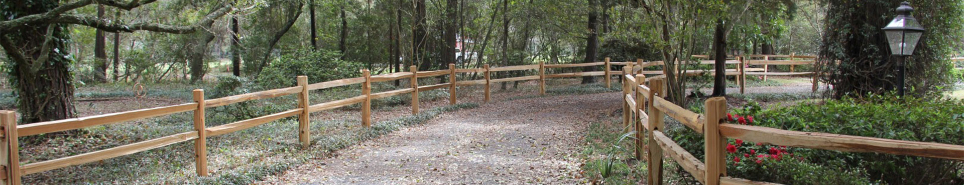 Western Red Cedar Split Rail Fence